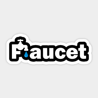 Faucet Wordmark Sticker